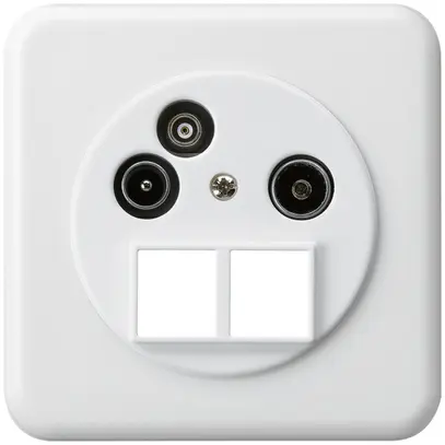 Presa d'antenna INC TV-R-Dati basico HMS C 2GHz 10.5db bianco 