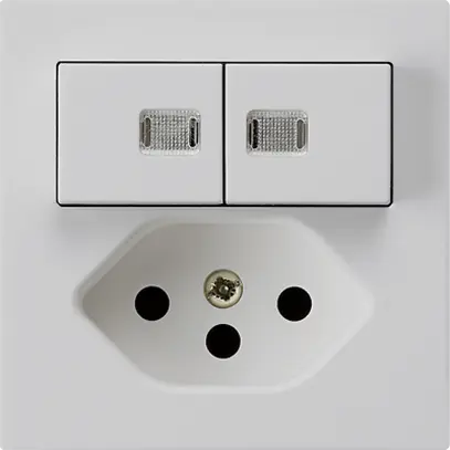 Combinaison lumineuse ENC 1/3+3/1P+T13 gris clair kallysto 2 lentilles 