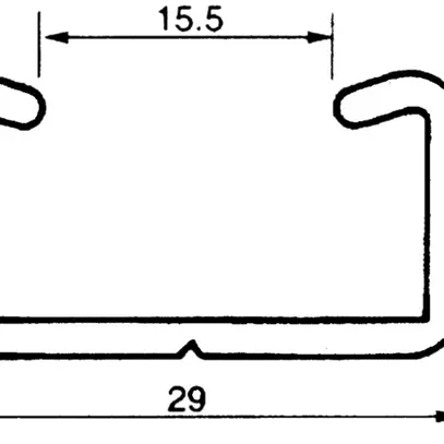 Barra di fissaggio Almatec 29×15×2mm L=3m 