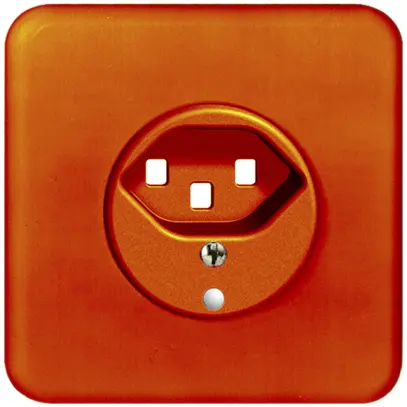 Kit frontale INC FH 1×T23 arancione 86×86mm con lente 