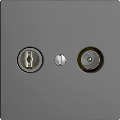 Presa TV-R INC EDIZIOdue 11dB grigio scuro a banda larga 5…2000MHz, F 