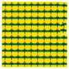 Placca di avviso plastica 6×6mm giallo/ne 