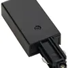 Alimentation SLV pour rail conducteur AP 1-phase, terre droite noir 