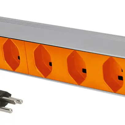 Presa multipla PDU 19" MH maxCONNECT 8×T23 1UA Td 3×1.5mm² 3m alu/arancione 