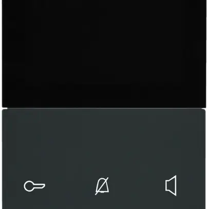 Poste vidéo intérieure AP Hager elcom.touch confort 2-fils, noir 