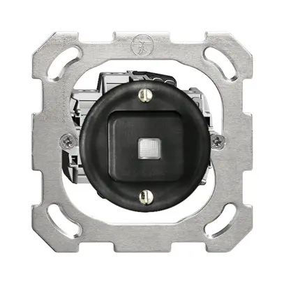 Pulsante luminoso INC A-R/1L nero FH, orient. LED giallo 