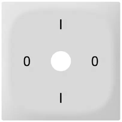 Placca frontale SIDUS con incisione bianco 