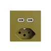 Presa USB 2×tipo C + tipo 13 Feller EDIZIOdue F 230V 3000mA olive 