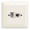 Prise de raccordement INC xDSL RJ45/TT83 blanc ITplus EDIZIOdue avec filtre 
