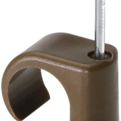 Bride à clou 1 vis M16 brun 