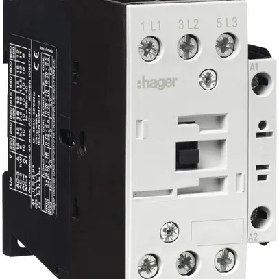 Contattore di potenza Hager 3P+1 chiusura 32A da AC-3 tensione di bobina 230VAC 