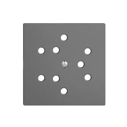 Placca frontale 3×T12 EDIZIOdue grigio scuro 