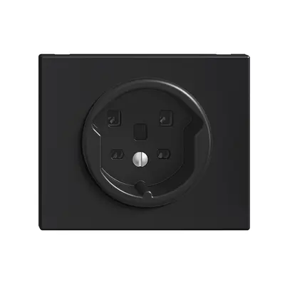 Prise INC FH T25 16A noir bornes à vis 