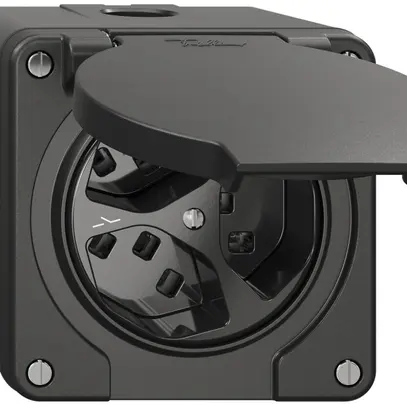 Presa NAP NEVO, 3×T23, IP21, 1×separato, nero 