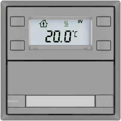 Pulsante RTH EDIZIO.liv SNAPFIX® c.RGB-LED targ.1×tasto com.2T grc 