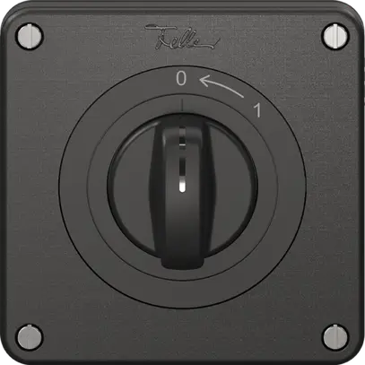 Contact pivotant NEVO N.CO avec manette, KS, 0<-1, noir 