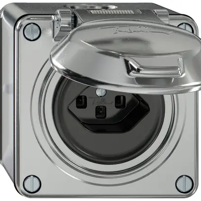 Presa AP ELEMENT SNAPFIX® 1×tipo 23 16A 250V con coperchio IP20 all 