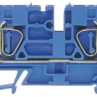 Borne de passage joignable WZ 0.5…4mm² 20A 600V ressort 4×1 rail DIN 35mm bl 