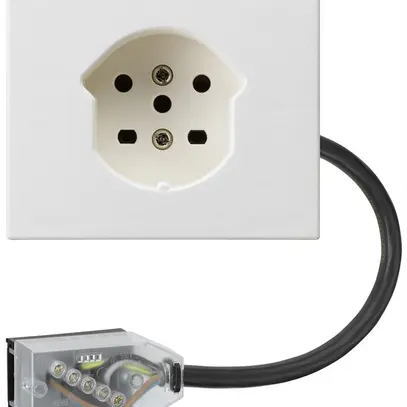 Prise INC FLF T15 L1 blanc pour câble plat Technofil 