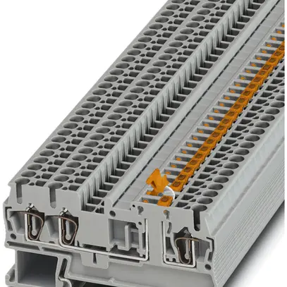 Messertrennklemme TWIN 0.08…4mm² grau Zugfederanschluss 