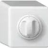 Interruttore rotativo AP basico 2/1L bianco con manopola 