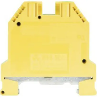 Morsetto di terra componibile WK 0.5…6mm² 2×vite 1 piano guida 35mm verde/giallo 