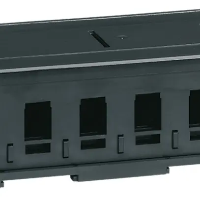 Consolidation Point Hager per 6 moduli Keystone, nero 