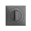 Kit frontale EDIZIOdue 0<-1 grigio scuro 60×60mm per pulsante girevole 