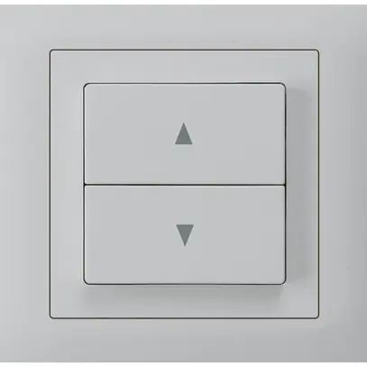 Pulsante per tapparella INS kallysto T scatola INS G3 telaio innes.grigio chiaro 