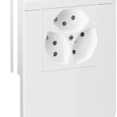 Boîtier d'appareils tehalit SL20055 3×T13 1×P, blanc trafic 