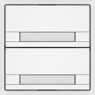 Pulsante universale EDIZIO.liv UNI SNAPFIX® 12…48V s.LED 2× targ.bi 