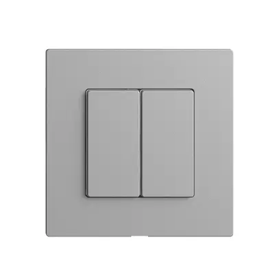 Commande pour interrupteur 2K/2T Edue Wiser silver 