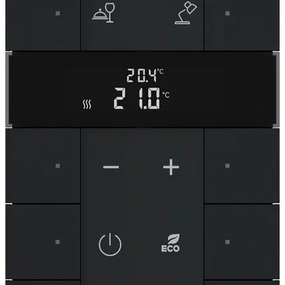 Module de commande ABB-free@home SBR-F-10.0.1, RTR 10 touches noir mat 