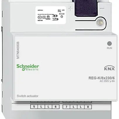 Attuatore-commutatore AMD KNX SE, 8×230V, MTN646808 