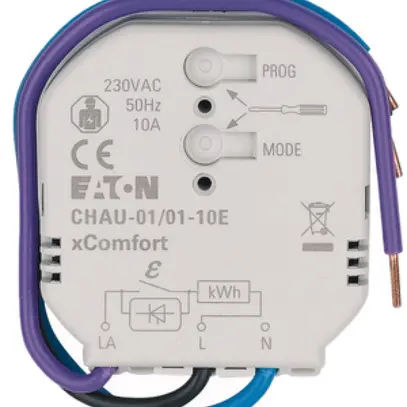 Attuatore di riscaldamento RF INS xComfort CHAU, 10A PWM misura di energia 