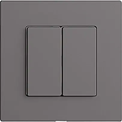 Interrupteur 2K/2T WLAN Edue Wiser gris foncé 