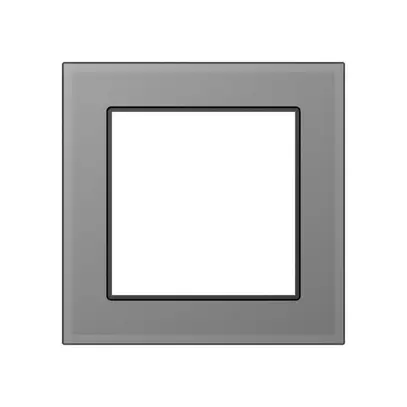 Abdeckrahmen SIDUS 1×1 grau 