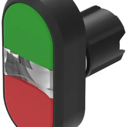 Pulsante EAO 45, piano, verde/rosso 