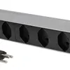 Prise multiple PDU 19" MH maxCONNECT 8×T23 1UH Td 3×1.5mm² 3m alu/noir 