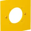 Plaque de recouvrement Bettermann pour 1×prise 38×38mm, 95×95mm, PA, jaune 