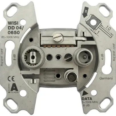 Presa dati R/TV DD04 4dB 5…65MHz, senza griffa 
