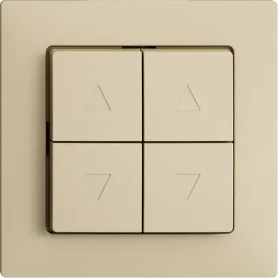 Interrupteur pour stores ENC EDIZIOdue F vanille 2 canaux 