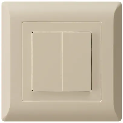 Poussoir ENC kallysto.line 2×A-R/1P beige 