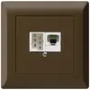 UP-Dose kallysto.line 1×RJ45u+1×TT83 braun 