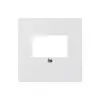 Placca frontale per scatola DSL bianco 