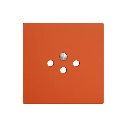 Plaque frontale EDIZIOdue T12 orange pour prise 