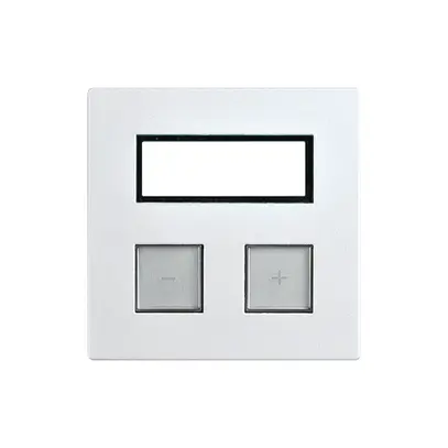 Kit de recouvr.EDIZIOdue elegance pour poussoir double+RTH perle 