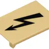 Couverture protectrice jaune avec éclair noir, pour borne 35mm² 