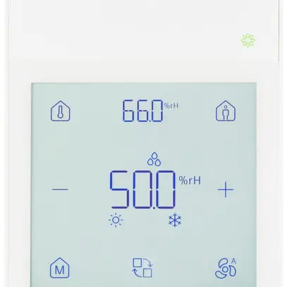 Apparecchio di comando KNX AP Siemens QMX6.P74 touch screen temp/ur/CO2 bianco 
