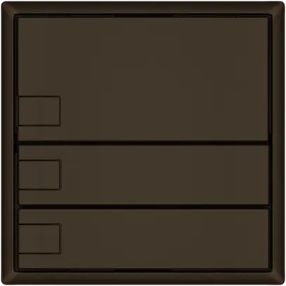 Poussoir KNX RGB EDIZIO.liv SNAPFIX® capteur temp.s.LED 3× comm.1T br 